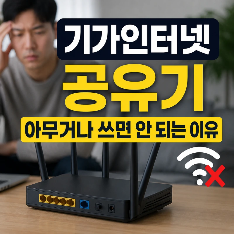 기가인터넷 공유기 아무거나 사면 안되는 이유 제대로 정리