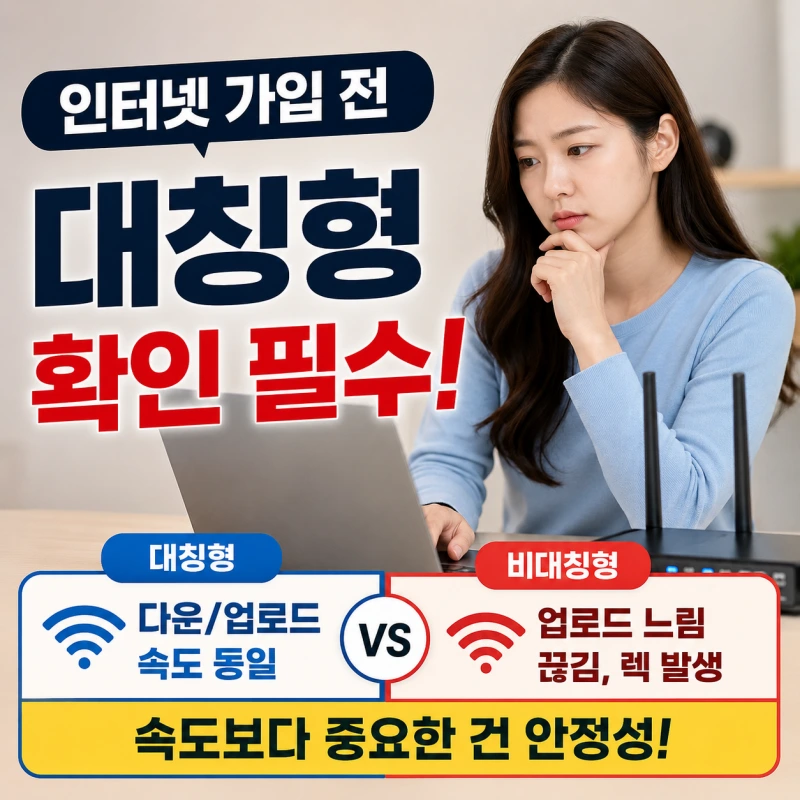 인터넷 가입 전 대칭형 꼭 확인해야 하는 이유