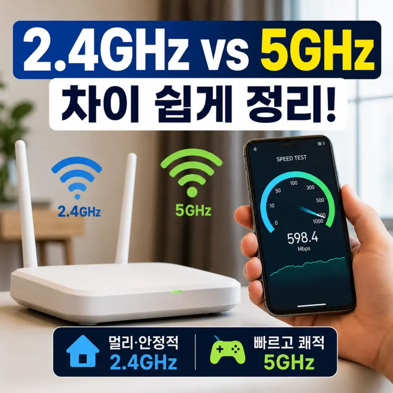 와이파이 2.4GHz 5GHz 차이 쉽게 정리, 어떤 걸 써야 할까