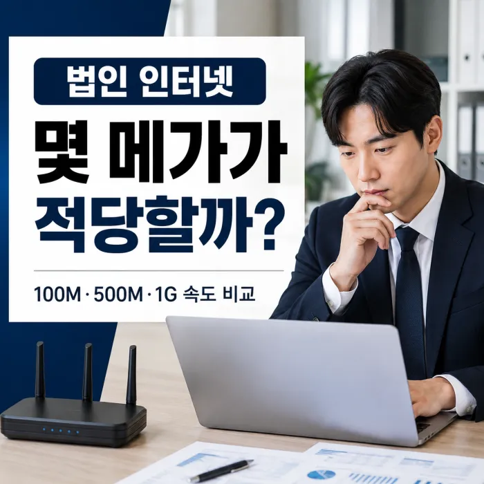 법인 회사 인터넷 가입 시 필요 속도 정리