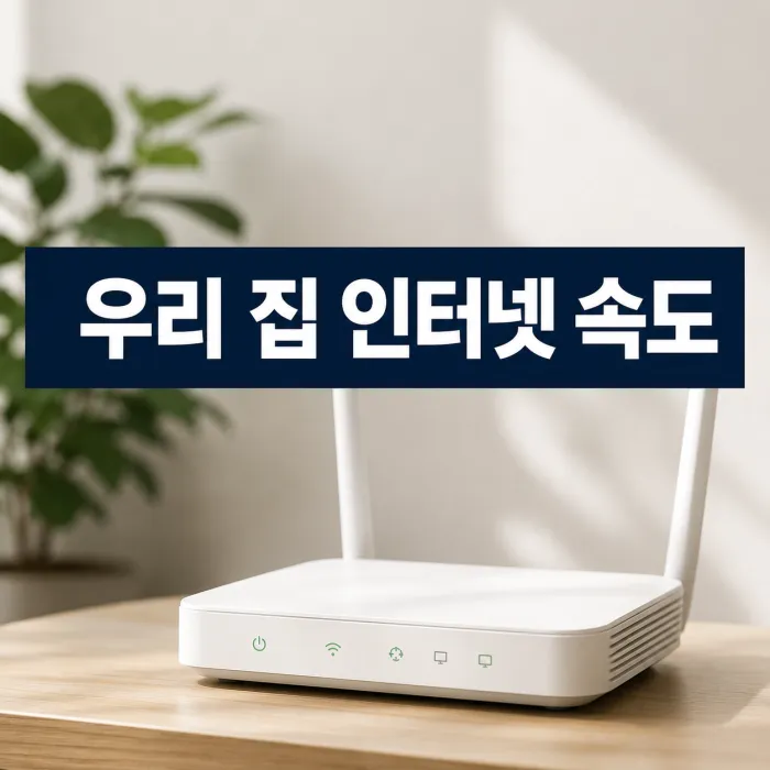 가족 구성원 수 별 인터넷 속도 선택 추천을 100메가 500메가 1기가 기준으로 비교한 블로그 썸네일
