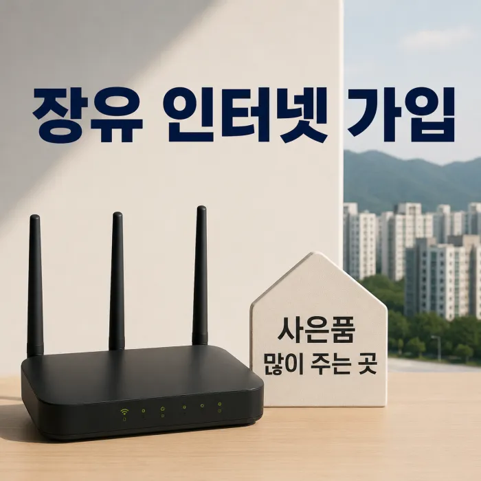 김해 장유 인터넷 가입 사은품 많이 주는 곳, 현금보다 먼저 봐야 할 기준