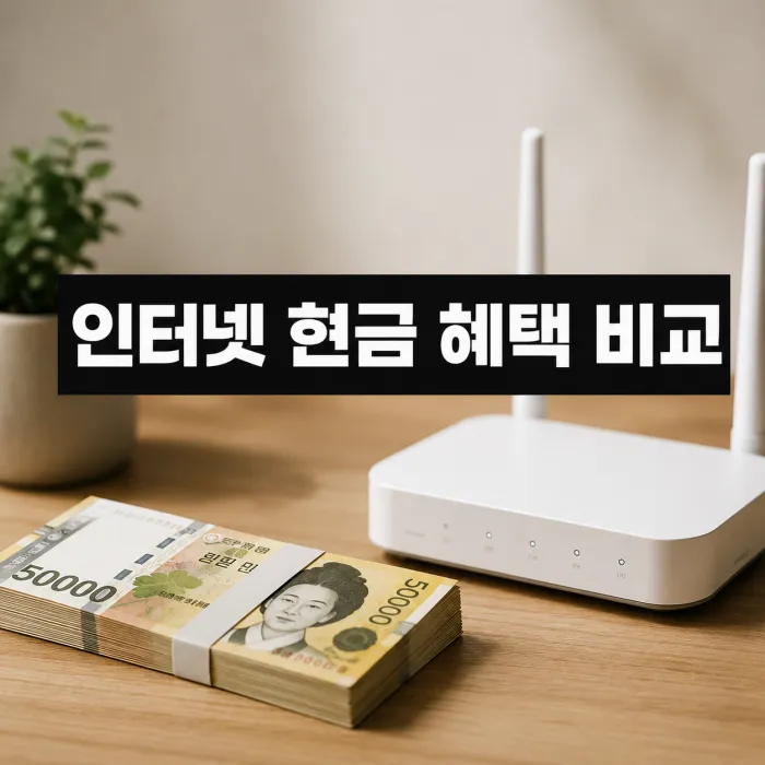 인터넷 변경 현금 사은품 많이 주는 곳 추천! 손해 없이 비교하는 방법