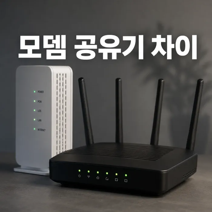 인터넷 모뎀과 공유기 차이 및 이중 NAT 구조 설명