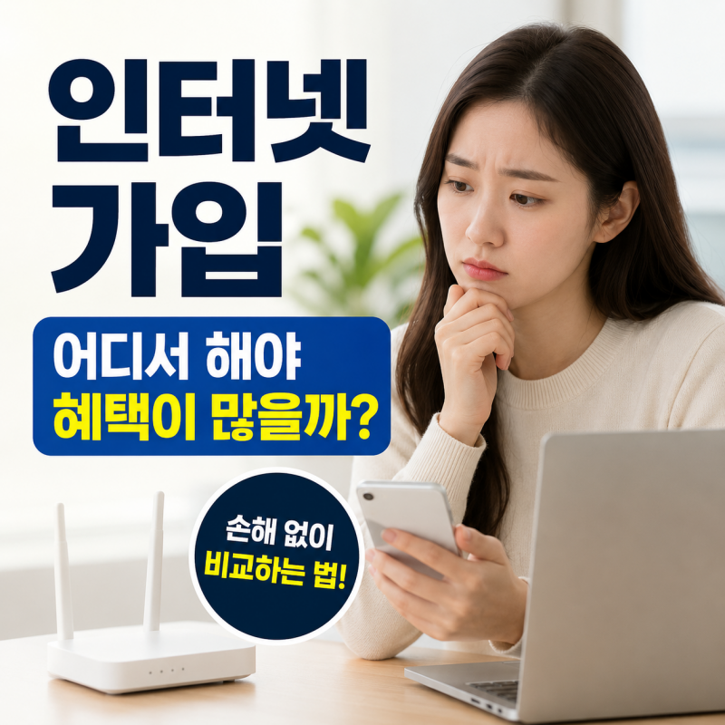 인터넷 가입 어디서 해야 진짜 혜택이 많을까? 가입 전 반드시 확인해야 하는 비교 기준