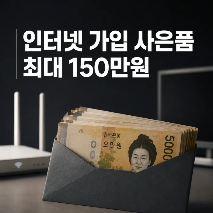 인터넷 가입 사은품 최대 150만원? 실제로는 왜 조건이 다를까요