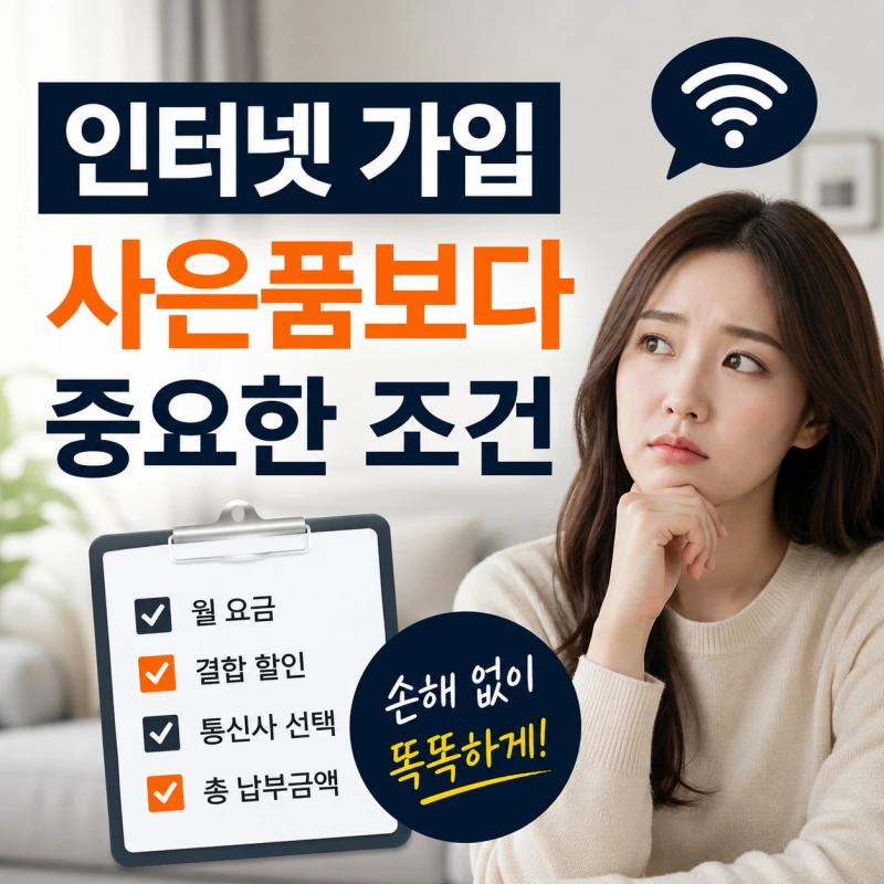 인터넷 가입 사은품보다 중요한 조건, 실제 가입자들이 놓치는 부분
