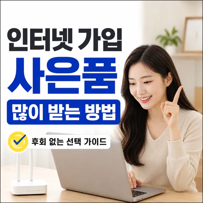 인터넷 가입 사은품 많이 주는 곳 추천, 진짜 많이 받는 방법은 따로 있습니다