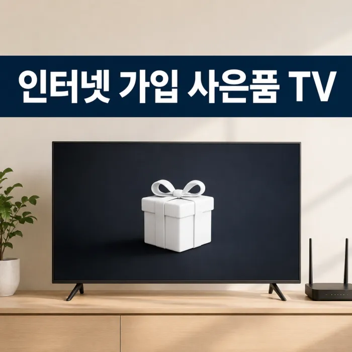 인터넷 가입 사은품 TV 받을 수 있나? 현금보다 더 좋은 선택일 수도 있습니다