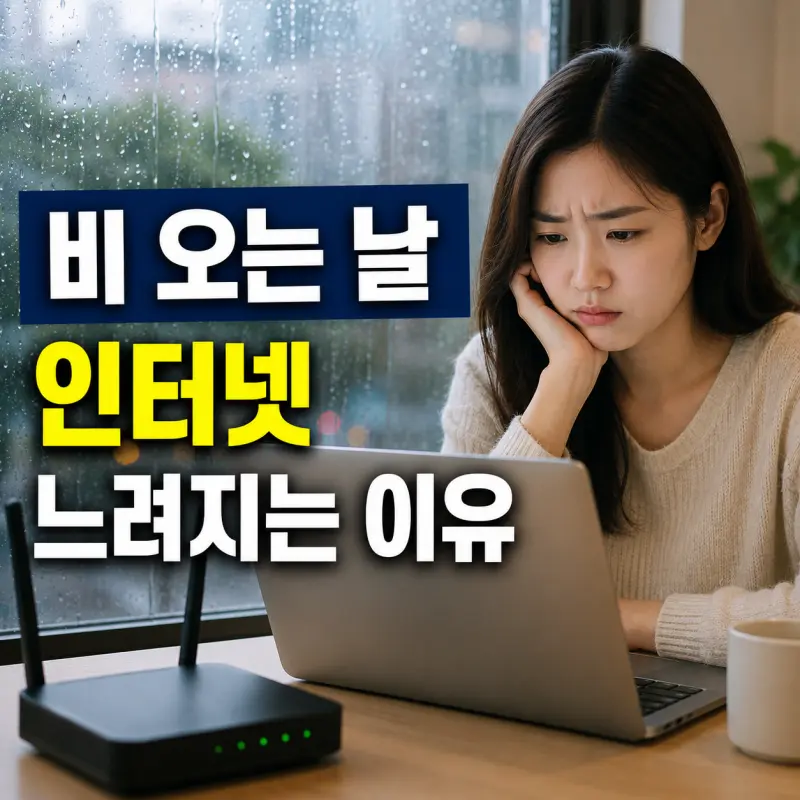 비 오는 날 인터넷이 느려지는 이유, 단순한 기분 탓이 아닙니다