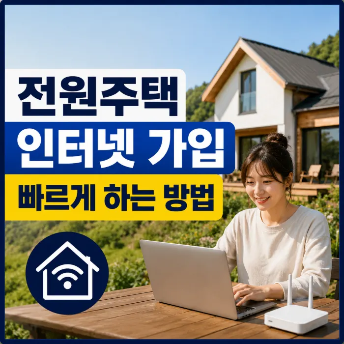 전원주택 인터넷 가입 빠르게 하는 방법, 설치 전 반드시 확인해야 할 사항