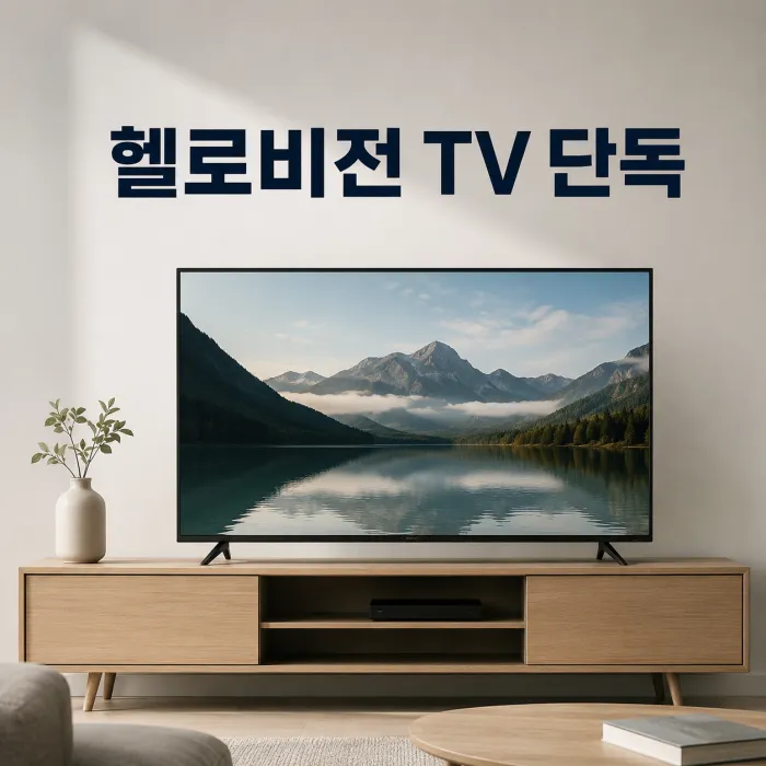 LG 헬로비전 TV 단독 설치 요금, 인터넷 없이 가입하면 얼마일까