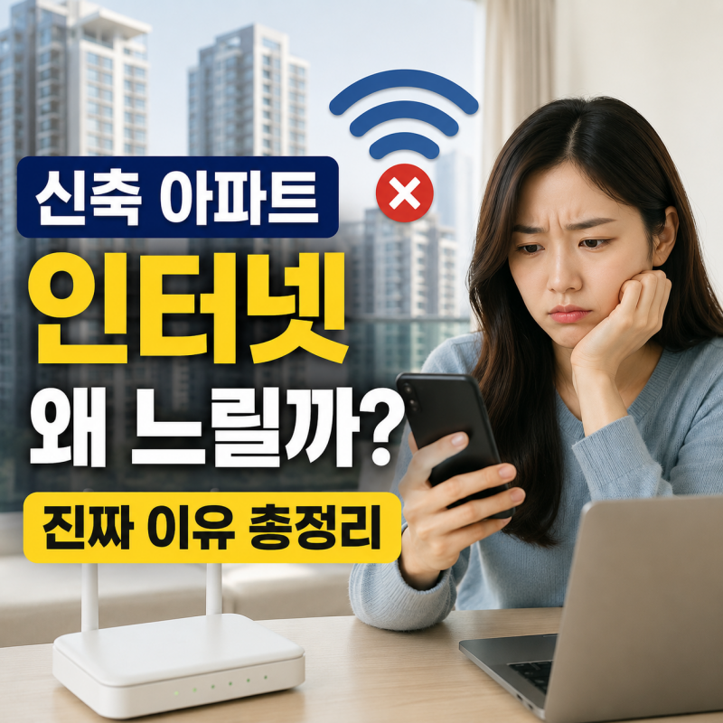 신축 아파트 인터넷 느린 이유, 최신 아파트인데 왜 끊길까?