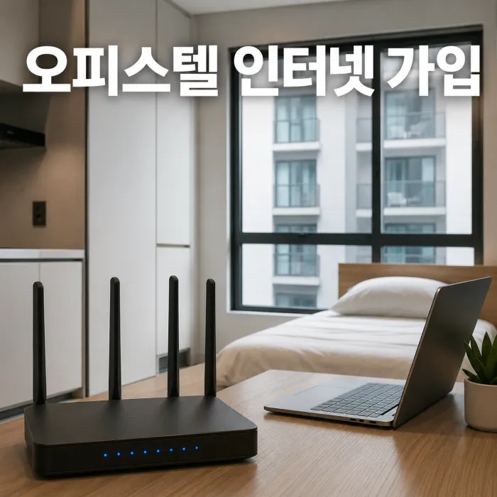 오피스텔 인터넷 가입 혜택과 설치 조건을 비교하는 블로그 대표 이미지