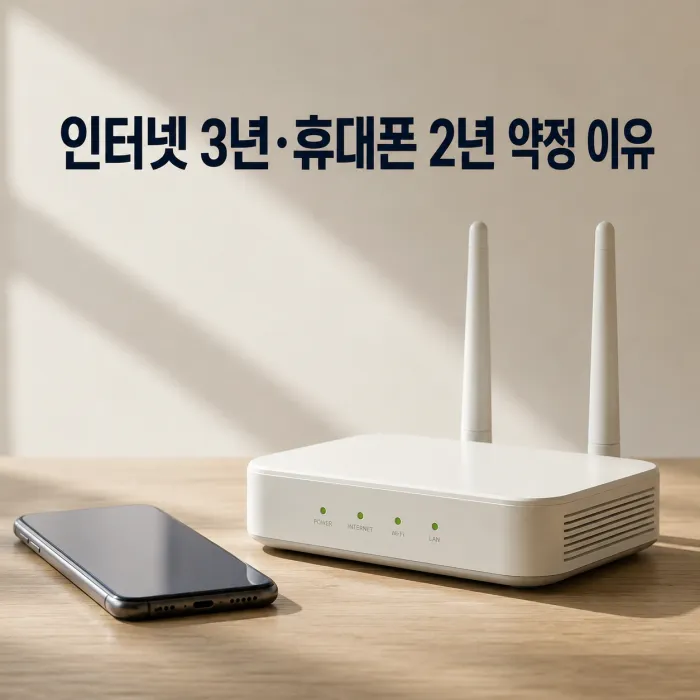 휴대폰은 2년, 인터넷은 3년 약정인 이유