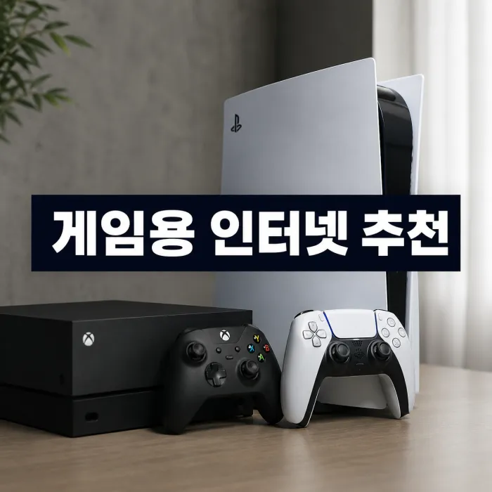 집에서 PS5나 엑스박스 게임을 하게 되면 몇메가 인터넷이 현실적으로 추천하나?