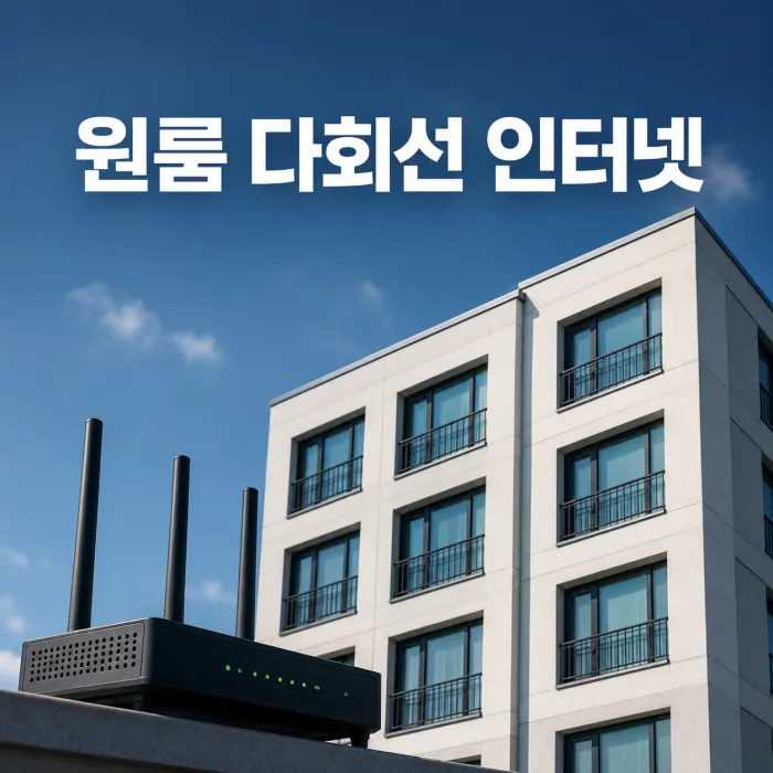 원룸 다회선 인터넷 설치 비용과 현금 지원 비교