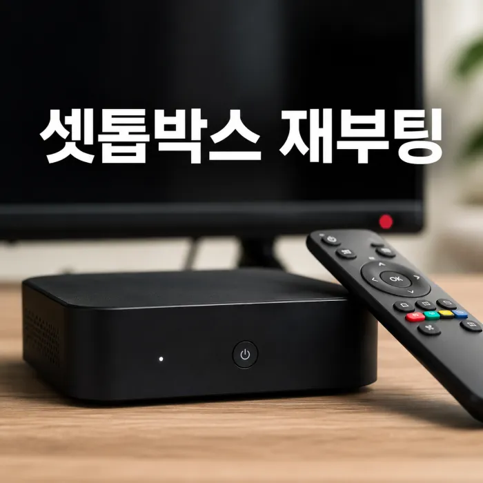 셋톱박스 재부팅이 필요한 이유, 화면 멈춤과 오류 해결 방법