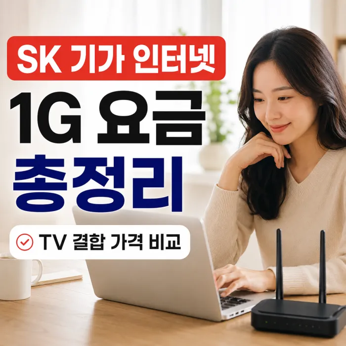 SK 기가 인터넷 비용 장점 정리, 1기가 가입 전 꼭 확인해야 할 내용