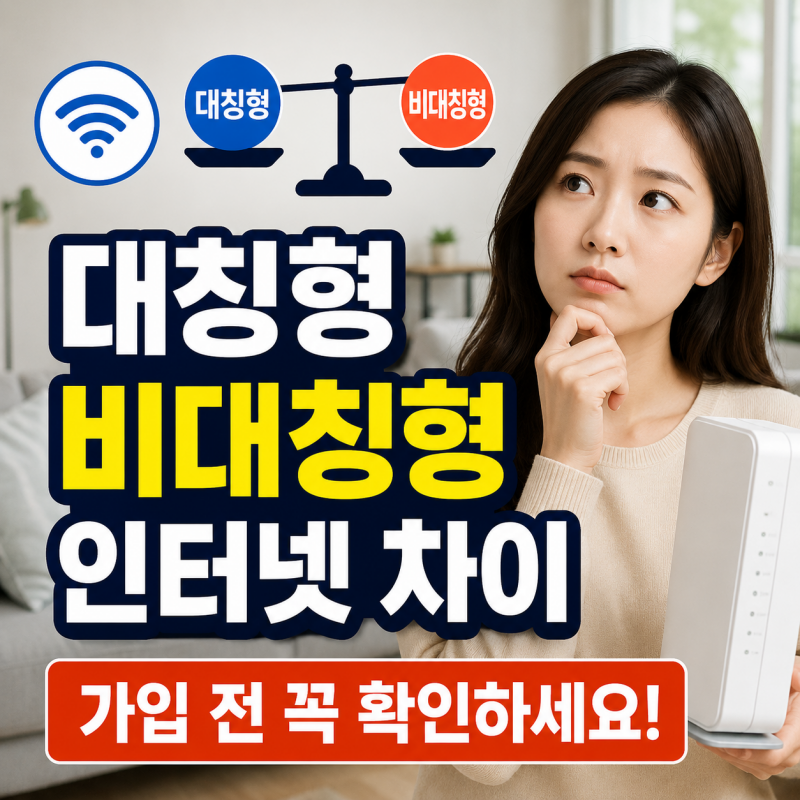 대칭형 비대칭형 인터넷 차이 확인 방법, 가입 전에 꼭 확인해야 하는 이유