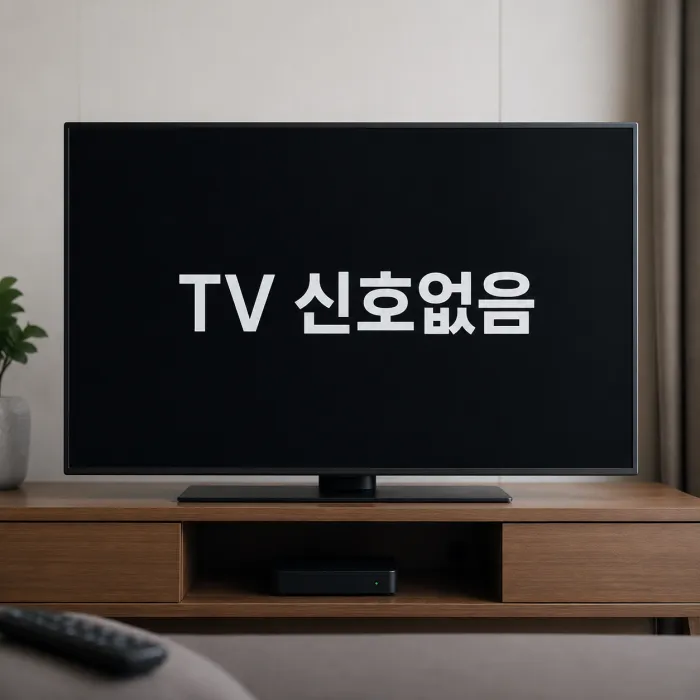 TV 신호없음 해결 방법, 대부분은 고장이 아닙니다! 집에서 바로 확인하는 점검 순서