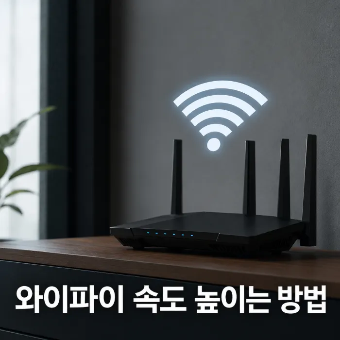 공유기 위치와 채널 설정을 통한 와이파이 속도 향상 방법