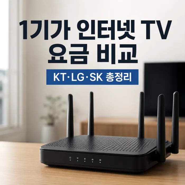 1기가 인터넷 TV 요금 비교 KT LG SK 어디가 가장 유리할까