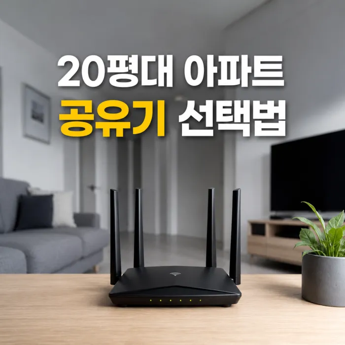 20평대 아파트 공유기 추천 기준과 와이파이 사각지대 해결 방법