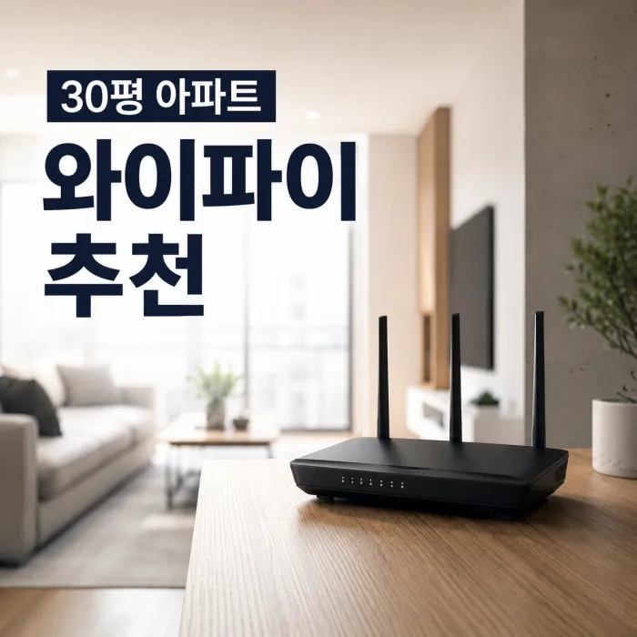 30평 아파트 와이파이 추천 속도보다 배치가 먼저입니다