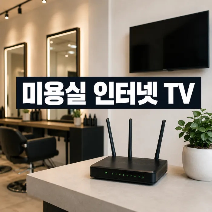 미용실 헤어샵 인터넷 TV 설치 속도 추천