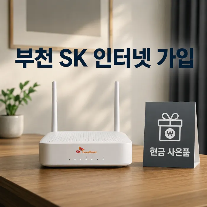 부천 SK 인터넷 가입 현금 사은품 많이 주는 곳 찾을 때 손해 피하는 기준