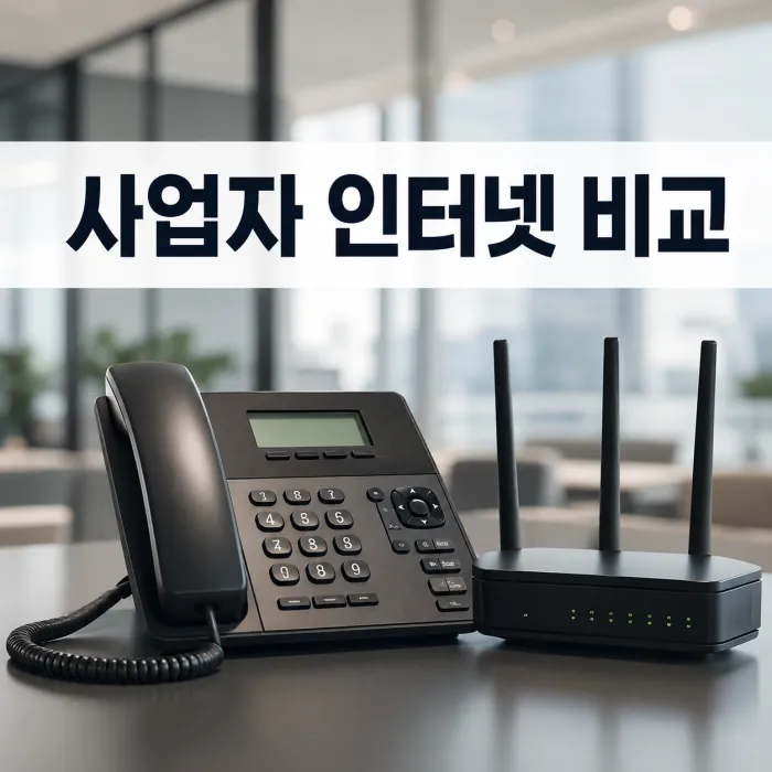 사업자 인터넷 500메가 인터넷전화 3사 견적 비교