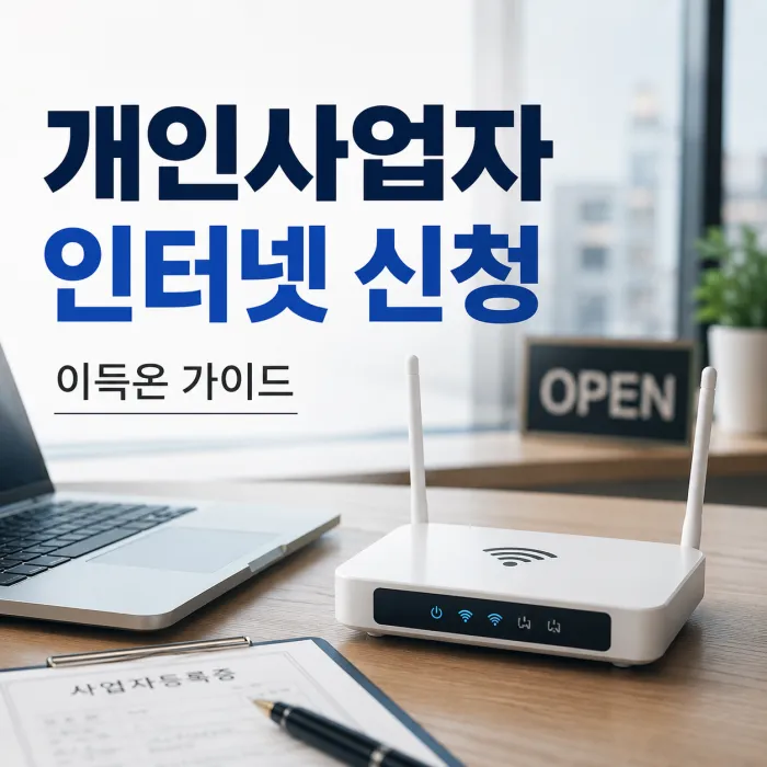 개인사업자 인터넷 와이파이 신청 서류와 요금 안내