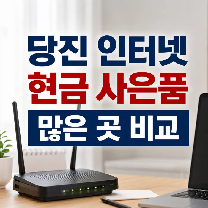당진 인터넷 가입 현금 사은품 많은 곳 찾기 전 꼭 비교해야 할 기준