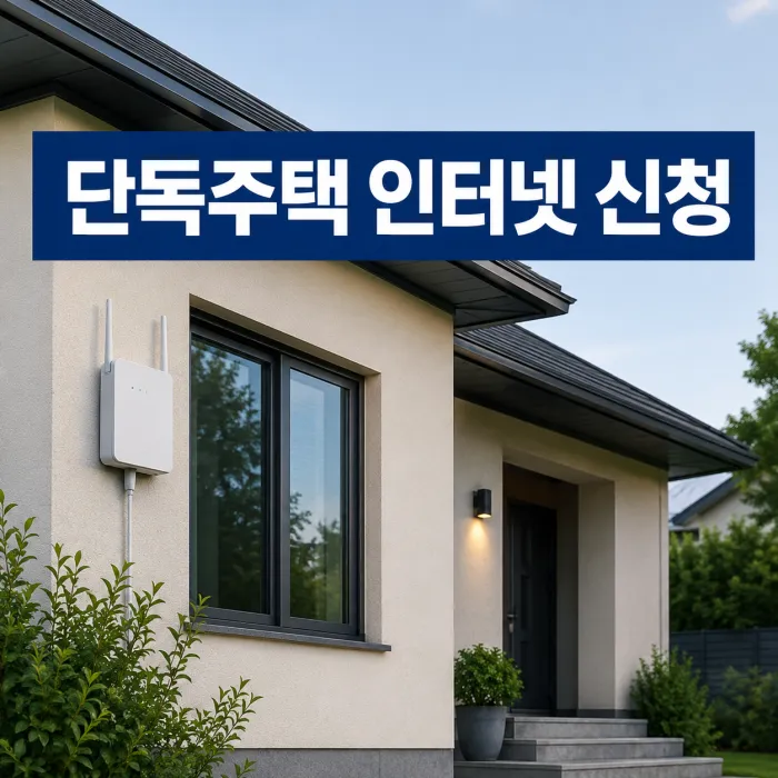 단독주택 인터넷 신청 혜택과 빠른 설치 업체 찾는 방법