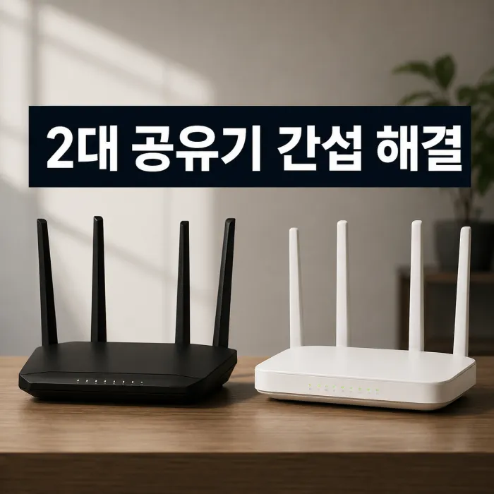메인 공유기와 보조 공유기를 연결해 와이파이 간섭을 줄이는 설정 방법