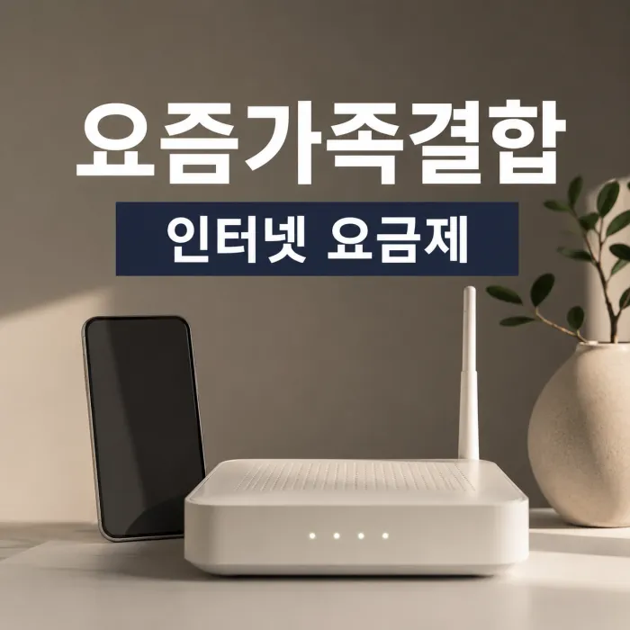 요즘가족결합 인터넷 휴대폰 회선별 할인 비교표