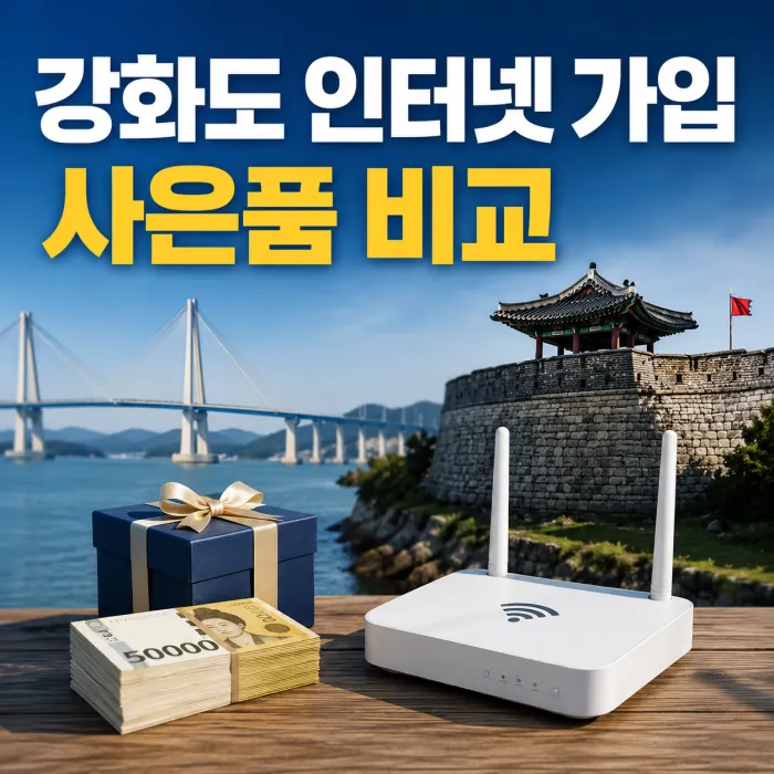 강화도 인터넷 가입 사은품 많이 주는 곳, 사은품보다 먼저 봐야 할 기준