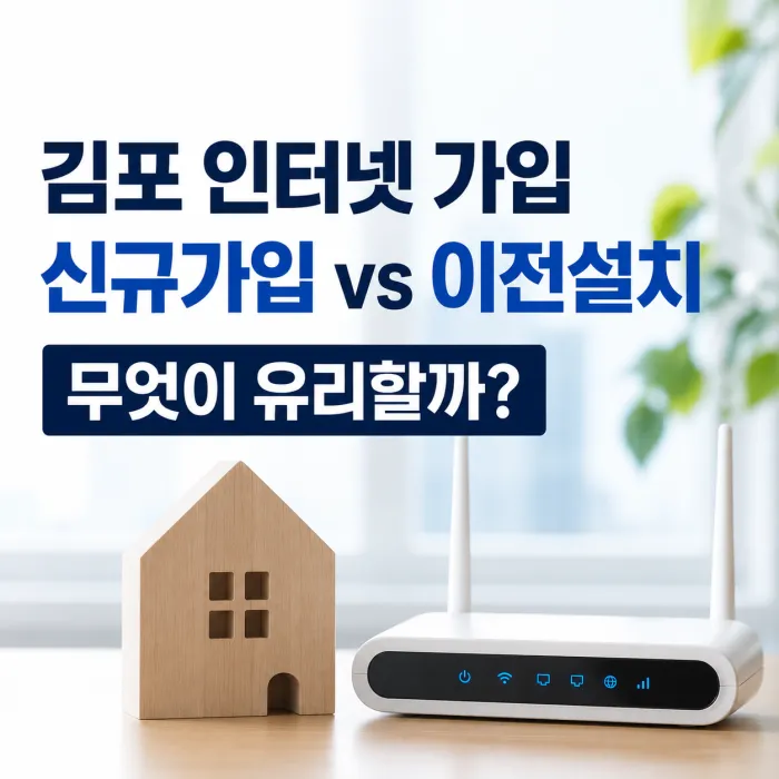 김포 인터넷 가입, 이사할 때 신규가입과 이전설치 무엇이 유리할까?