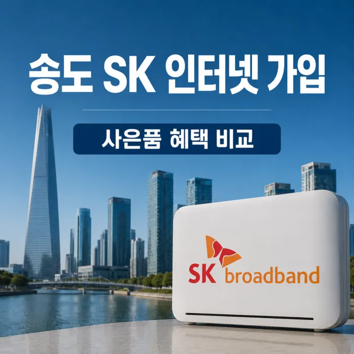 인천 송도 SK 인터넷 가입 사은품 혜택 많이 받는 곳 선택 기준