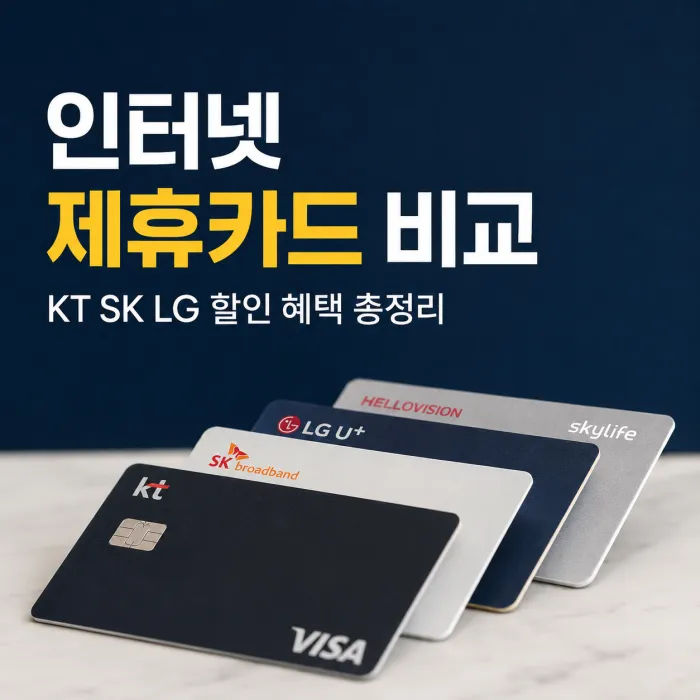 인터넷 통신사 제휴카드 비교, KT·SK·LG·헬로비전·스카이라이프 어디가 가장 유리할까?