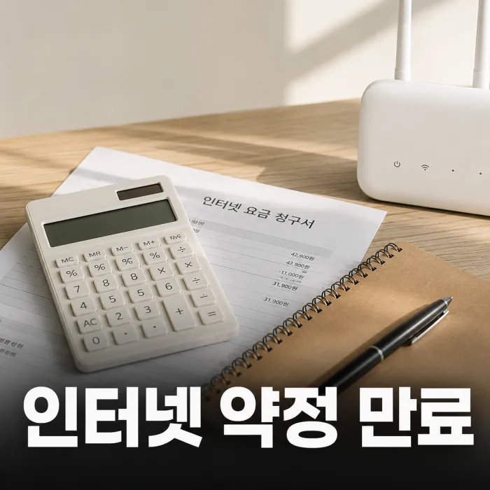 인터넷 약정 만료 재약정 신규가입 어떤 게 이득일까 총비용 계산법