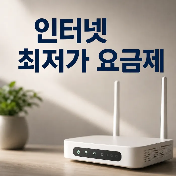 인터넷 최저가 요금제 비교, 월 10,945원이 가능한 조건