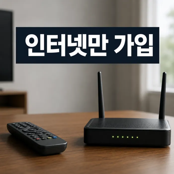 TV를 거의 안 본다면 인터넷만 가입하는 게 유리할까 3년 총비용 비교