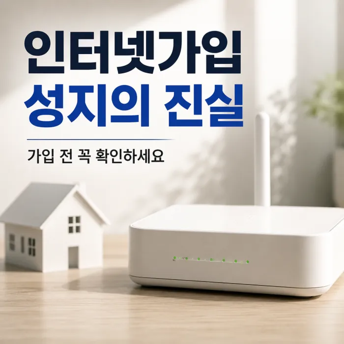 인터넷가입 성지 정말 있을까? 이득온이 알려주는 현실적인 기준