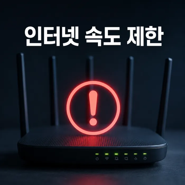 인터넷 속도 제한 QoS 걸리는 이유와 통신사별 차이