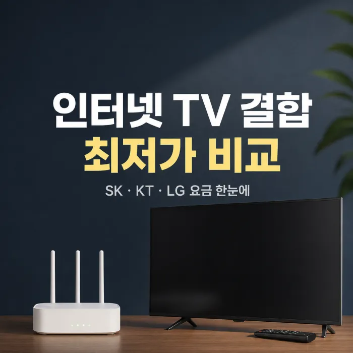 인터넷 TV 결합 최저가 비교, 직접 계산해보니 달랐습니다