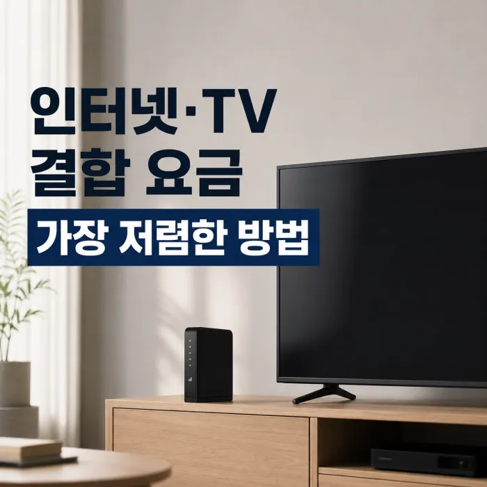 인터넷 TV 결합 요금 가장 저렴하게 가입하는 방법, 할인과 혜택 비교