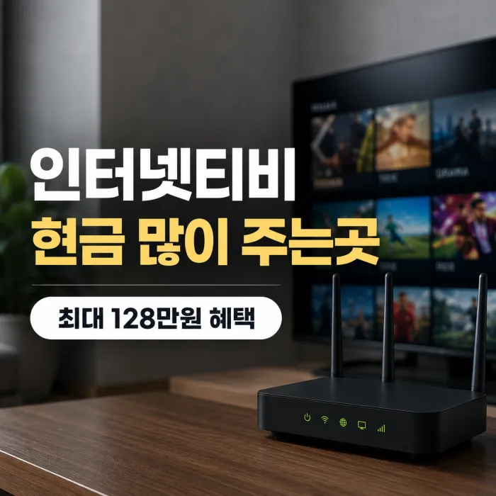 인터넷티비 현금 많이 주는곳, 가입 전 꼭 비교해야 할 기준