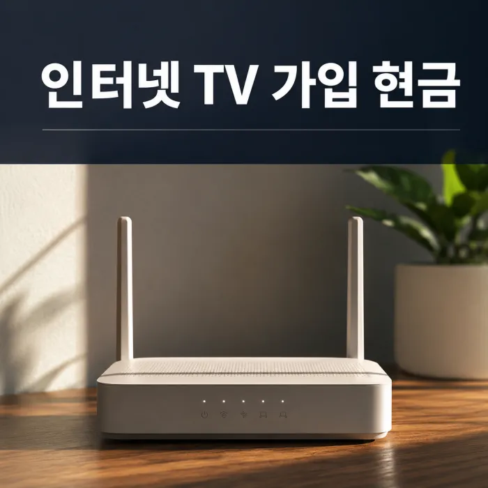 SK KT LG 인터넷 TV 가입 요금과 현금 사은품 비교 안내